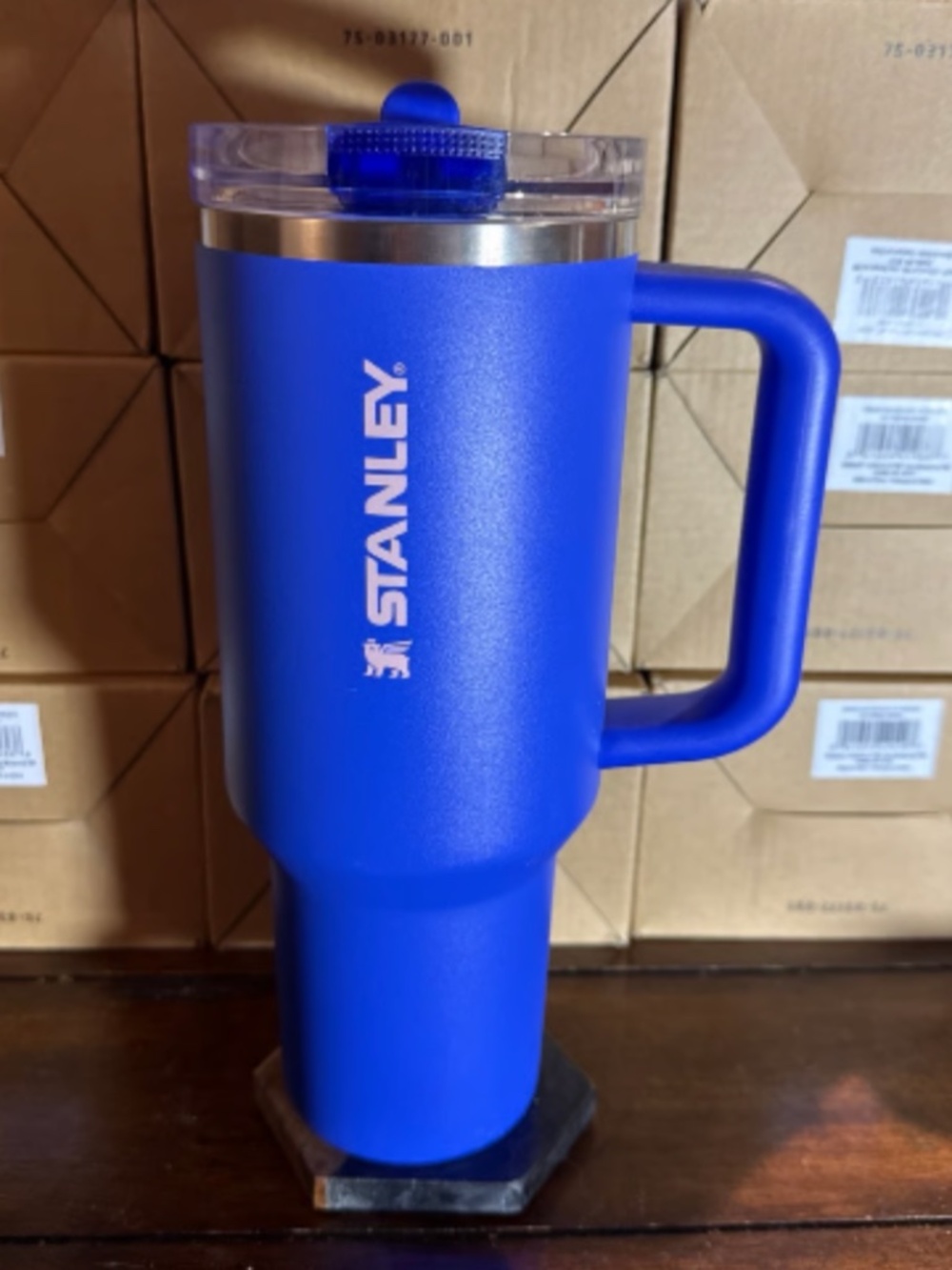 Stanley Quencher ProTour Flip Straw 40 oz Cobalt Blue Leakproof Tumbler